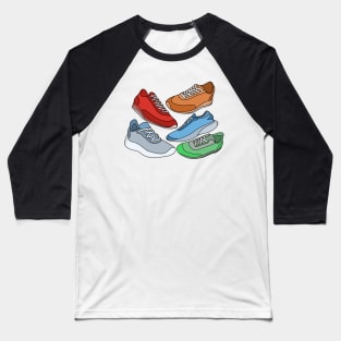 Colorful Cool Shoes Baseball T-Shirt